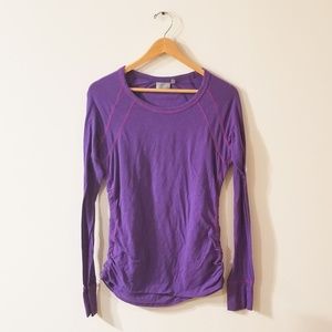 Athleta Purple Adjustable Long Sleeve Shirt